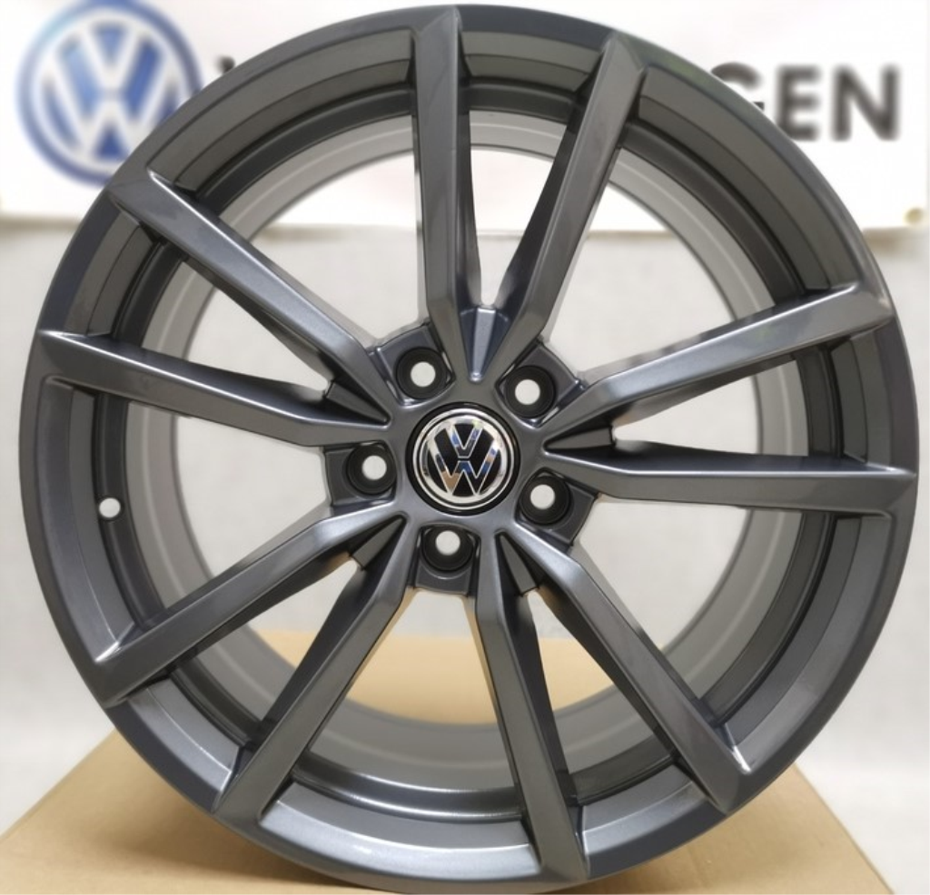 19X8 5X112 ET40 66.6 GUN_GRAY VW_PRETORIA_4194 GENUINE FOR GOLF 7. ET40