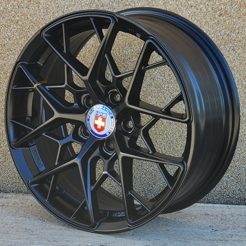 15X6.5 4X100 ET38 73.1 FSB_SATIN_BLACK HRE_FF10_511 GENUINE HRE FF10 MODEL ET38