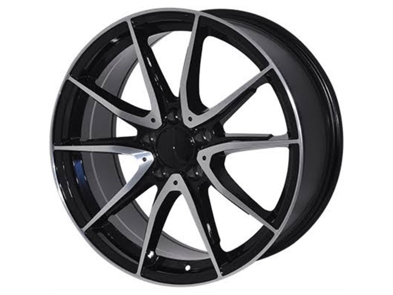 18X8 5X112 ET35 66.6 BLACK MACHINED FACE MERCEDES_1812923M