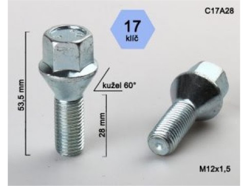 VIJAK 12X1.5X35GL17 KONUSNI