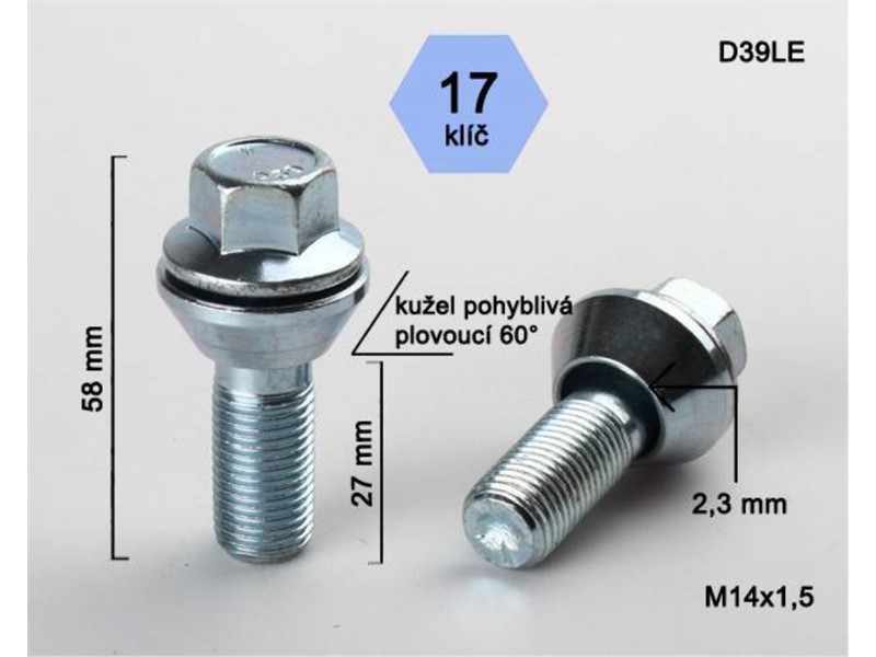 VIJAK PRIL.GL. 14X1.5X27GL17