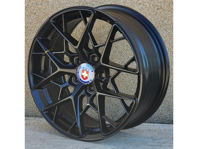 19X8.5 5X112 ET38 66.6 SATIN_BLACK HRE_FF10_511