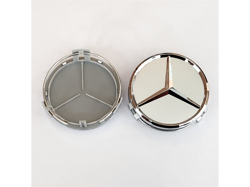 POKLOPAC SA LOGOM MERCEDES 75MM SIVI