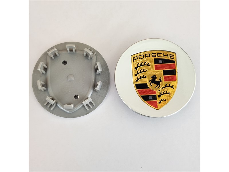 POKLOPAC SA LOGOM PORSCHE 76MM SIVI