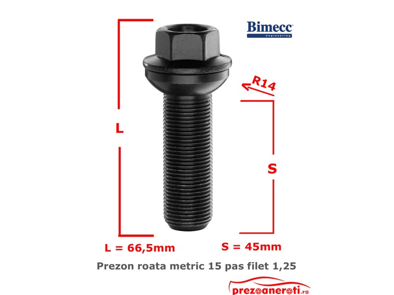 VIJAK PR.GL.15X1.25X45 R.M.R14 ZNNI N+VH3