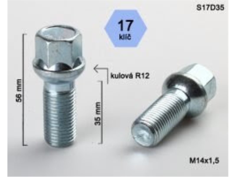 VIJAK 14X1.5X35GL17 KUGLIČNI ITALIJA